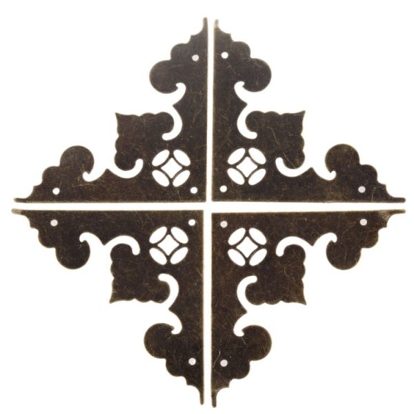 4pcs Antique Corner Bracket Jewelry Gift Box Wood Case Decorative Feet Leg Corner Decorative Protector Furniture Fittings - Image 2