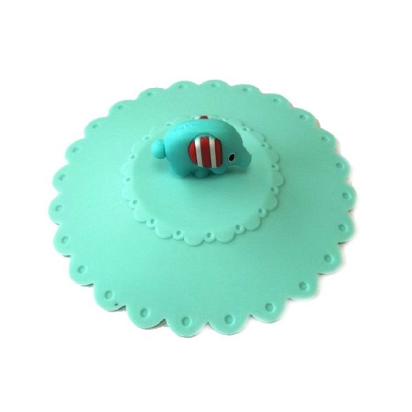 Cartoon Elephant Dustproof and Leakproof Silicone Cup Lid - Image 3