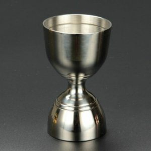 Stainless Steel Wine Measurer Ounce Cup Mixing Measuring Cup, Color: Mirror Light