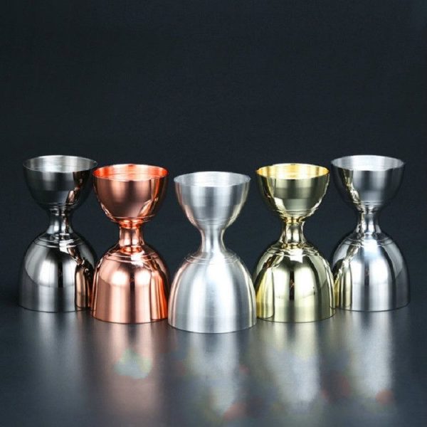 Stainless Steel Wine Measurer Ounce Cup Mixing Measuring Cup, Color: Mirror Light - Image 4