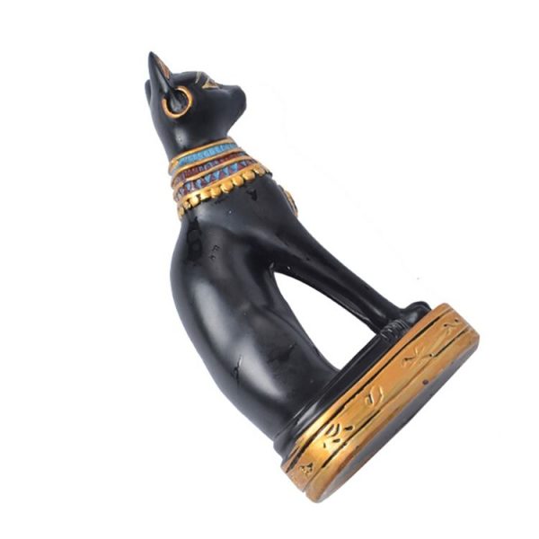 3 PCS Mini Cat Pharaoh Figurine Statue Craft Vintage Gift - Image 3