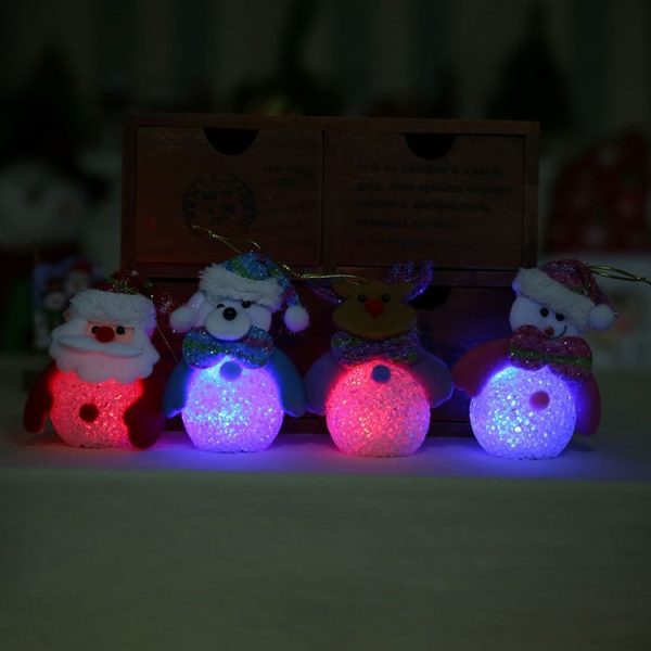 2 PCS Christmas Decorations Glow EVA Ornaments Christmas Tree Pendants (Bear) - Image 5