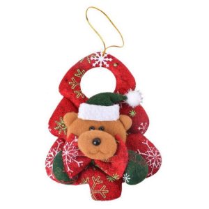 3 PCS Cute Non-woven Snowman Tree Hanging Christmas Ornaments (Bear)