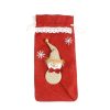 2 PCS Christmas Decorations Bar Christmas Eve Wine Set Creative Christmas Bottle Bag (Red) - Image 2