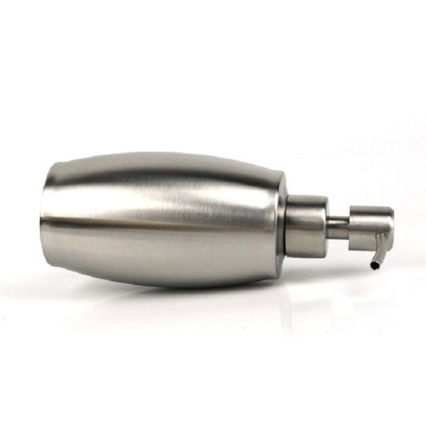 SH158 350ml Stainless Steel Soap Dispenser Oval Hand Sanitizer Bottle - Image 4