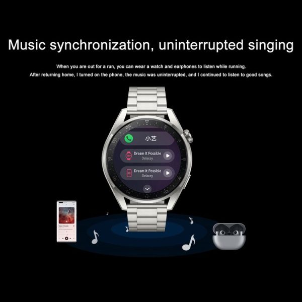 Original HUAWEI WATCH 3 Pro New Smart Sports Watch, Color: Fashion Brown - Image 11