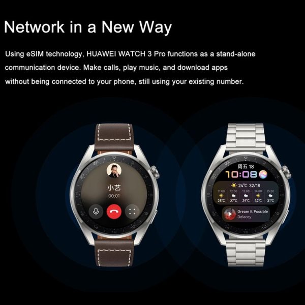 Original HUAWEI WATCH 3 Pro New Smart Sports Watch, Color: Enjoyable Gray - Image 12