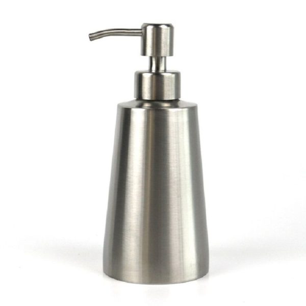 SH104 350ml Stainless Steel Dish Washing Liquid Bottle Hand Sanitizer Bottle Manual Soap Dispenser - Image 2