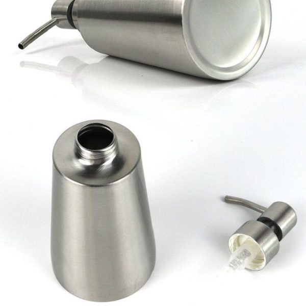 SH104 350ml Stainless Steel Dish Washing Liquid Bottle Hand Sanitizer Bottle Manual Soap Dispenser - Image 6