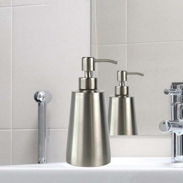 SH104 350ml Stainless Steel Dish Washing Liquid Bottle Hand Sanitizer Bottle Manual Soap Dispenser - Image 8