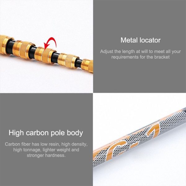 Vertical String Carbon Bracket Fishing Rod Bracket, Specification: 2.1m - Image 7