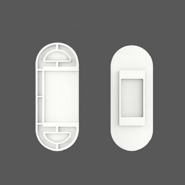 5pcs Outlet Holder Wall Mount Plug Board Socket Fixing Frame (White) - Image 2