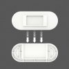 5pcs Outlet Holder Wall Mount Plug Board Socket Fixing Frame (White) - Image 3