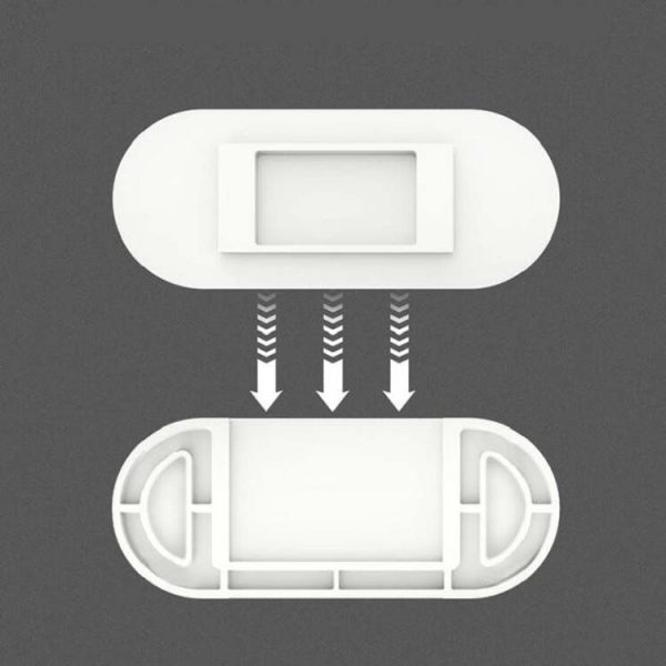 5pcs Outlet Holder Wall Mount Plug Board Socket Fixing Frame (White) - Image 3