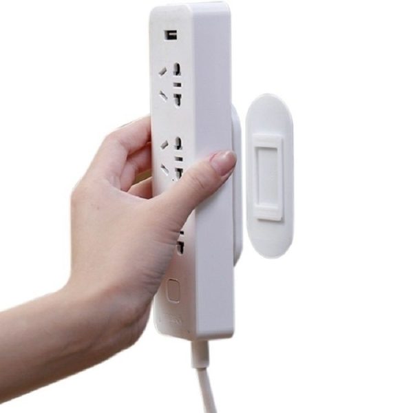 5pcs Outlet Holder Wall Mount Plug Board Socket Fixing Frame (White) - Image 4