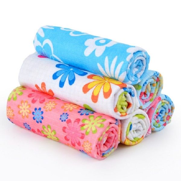 4 PCS / Set Microfiber Printed Flowers Cloth Cleaning Cloth - Image 3