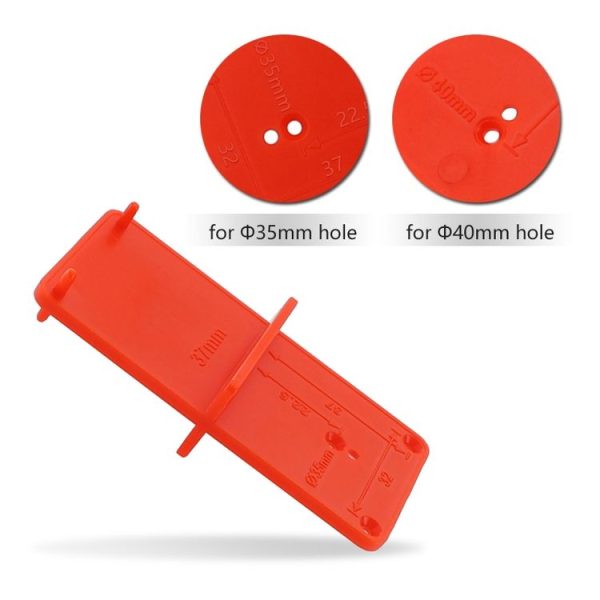 35 / 40mm Hinge Opening Positioner Hinge Template Drilling Positioning Plate - Image 2
