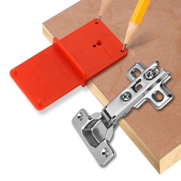 35 / 40mm Hinge Opening Positioner Hinge Template Drilling Positioning Plate - Image 4