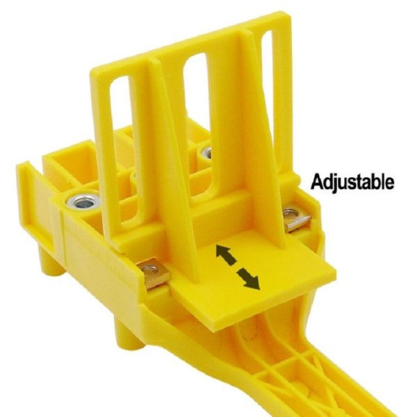 Straight Hole Punching Positioner Woodworking Tools (Yellow) - Image 4