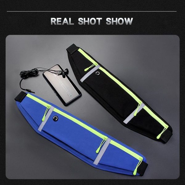 Outdoor Waterproof Belt Bag Sports Riding Mobile Phone Waist Bag, Size: 7 inch (Grey) - Image 5