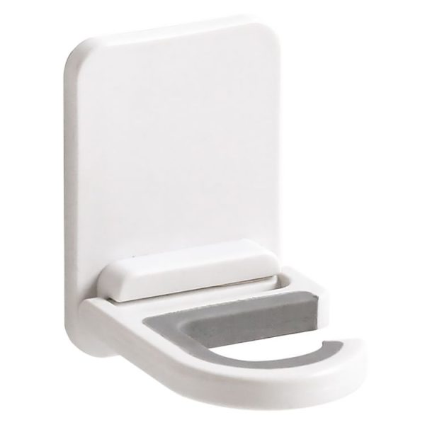 Mop Clip Bathroom Folding Hook Mop Hanger (White) - Image 2