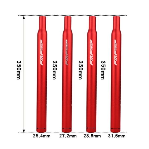 FMFXTR Aluminum Alloy Mountain Bike Extended Seat Post, Specification: 31.6x350mm (Silver) - Image 3