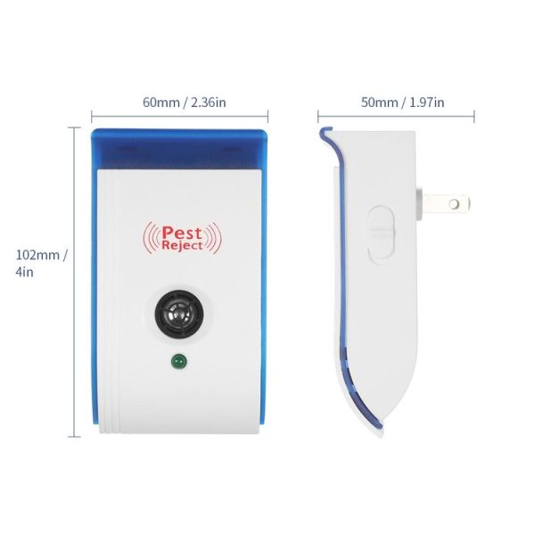 CT-2033 Electronic Ultrasonic Mosquito Pest Repeller with Night Light, Plug Type: EU Plug (Pink) - Image 4