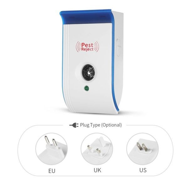 CT-2033 Electronic Ultrasonic Mosquito Pest Repeller with Night Light, Plug Type: EU Plug (Pink) - Image 7