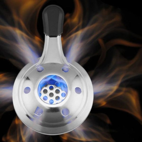 Outdoor Mini Stainless Steel Handle Alcohol Stove Camping Fuel Small Hot Pot Windproof Alcohol Stove, Size: 9.5cm - Image 3