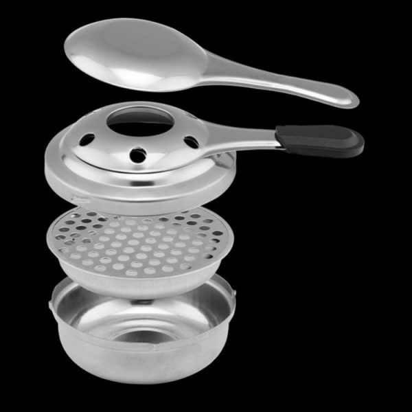 Outdoor Mini Stainless Steel Handle Alcohol Stove Camping Fuel Small Hot Pot Windproof Alcohol Stove, Size: 9.5cm - Image 4