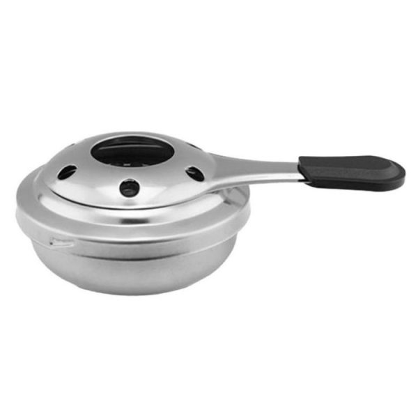 Outdoor Mini Stainless Steel Handle Alcohol Stove Camping Fuel Small Hot Pot Windproof Alcohol Stove, Size: 9.5cm - Image 7