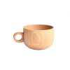 Beech Coffee Cup Wooden Water Cup Tea Cup with Handle, Style: Cup - Image 2