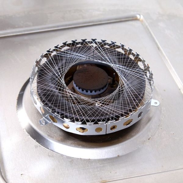 2 PCS Stainless Steel Gas Circle for Gas Cooker Fireproof Windproof Gas Energy Saving Hood Kitchen Accessories - Image 5