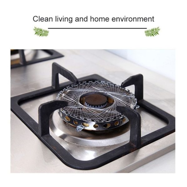 2 PCS Stainless Steel Gas Circle for Gas Cooker Fireproof Windproof Gas Energy Saving Hood Kitchen Accessories - Image 6