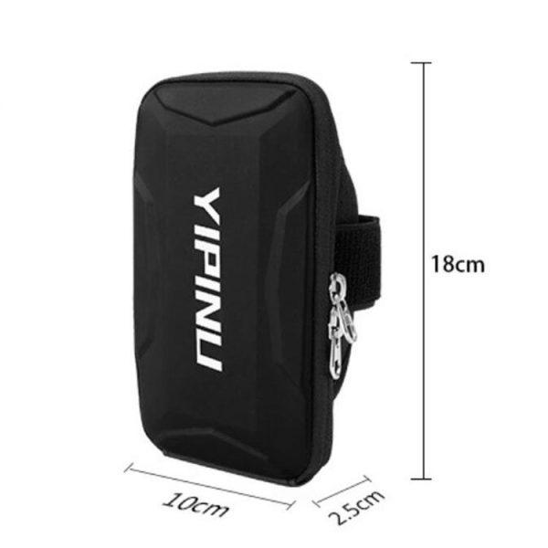 YIPINU Outdoor Multifunctional Arm Cycling Running Fitness Sports Phone Bag (Black) - Image 3