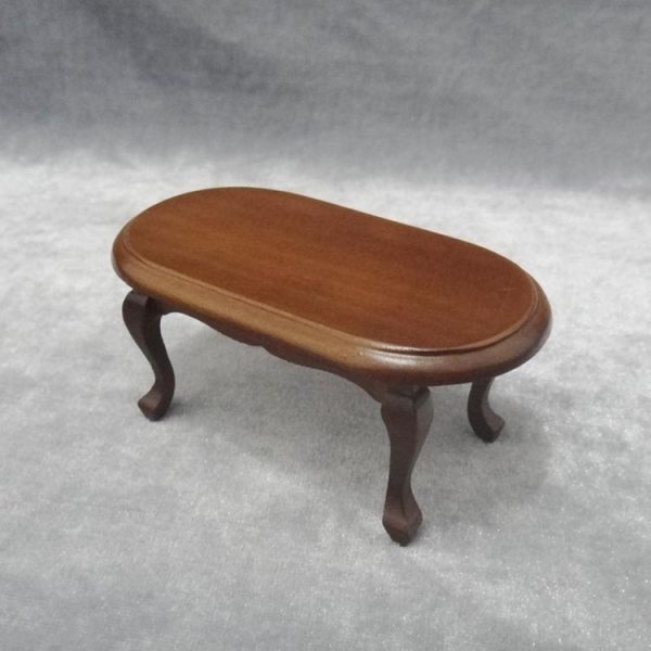 3 PCS Miniature Doll House European Retro Wooden Tea Table Children Play House Toys - Image 3