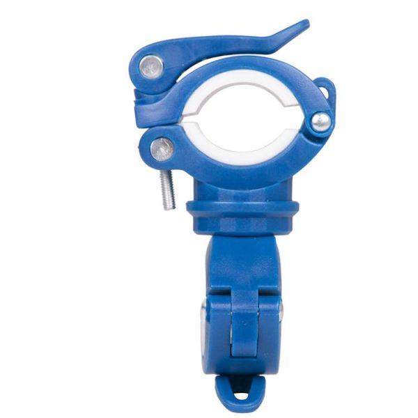 360 Lamp Holder Bicycle Flashlight Lamp Clip Fixing Bracket (Black Orange) - Image 3