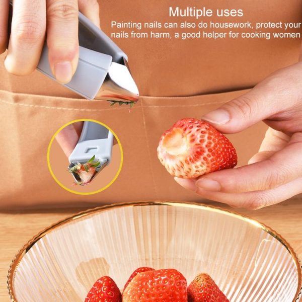 Pineapple Remover Clip Gadget Kitchen Tool Strawberry Shelling Machine (Gray) - Image 6
