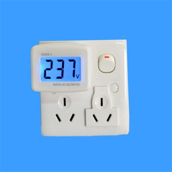 Digital Voltmeter LCD Display LCD Voltmeter Plug-type Electric Meter (EU Plug 220V) - Image 6