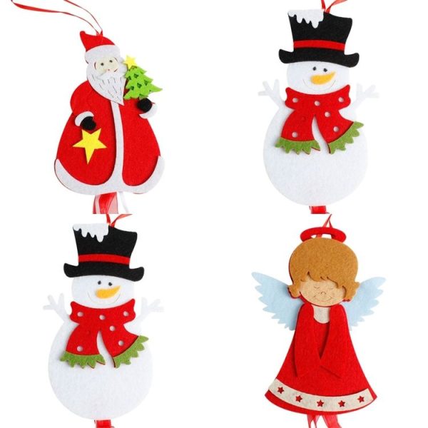 5 PCS New Year Christmas Ornaments Santa Pendant (Old Man) - Image 2