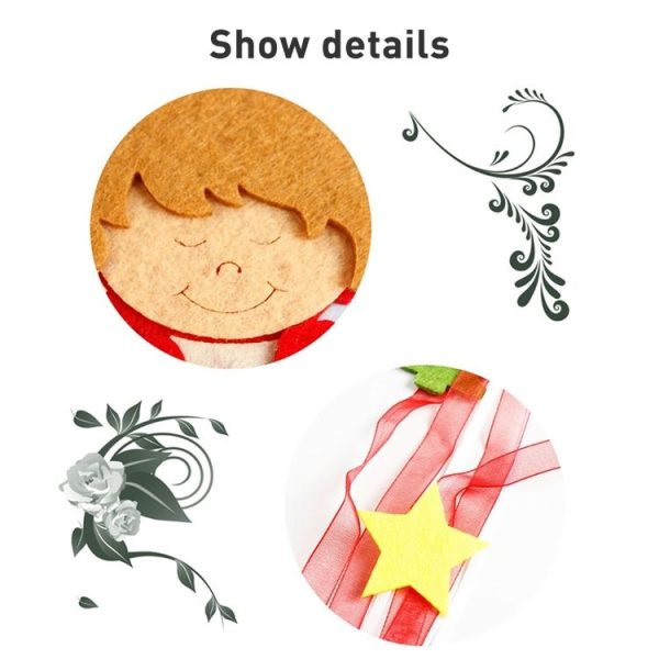 5 PCS New Year Christmas Ornaments Santa Pendant (Old Man) - Image 3