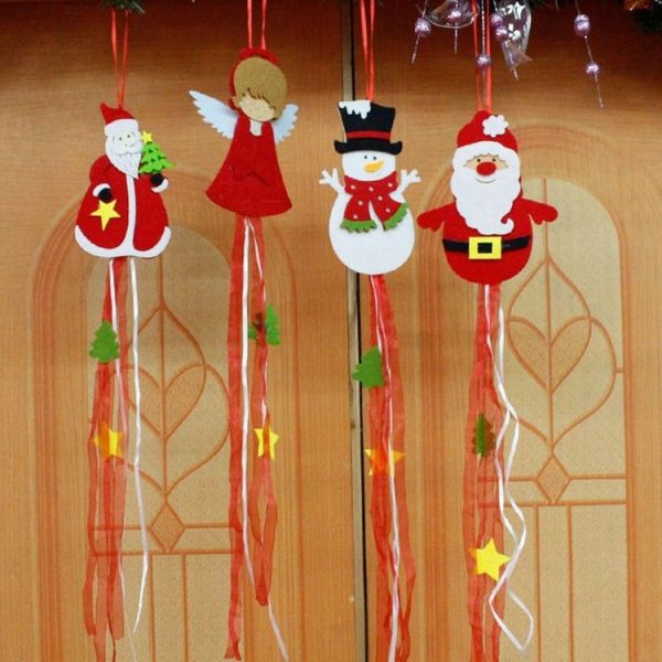 5 PCS New Year Christmas Ornaments Santa Pendant (Old Man) - Image 4