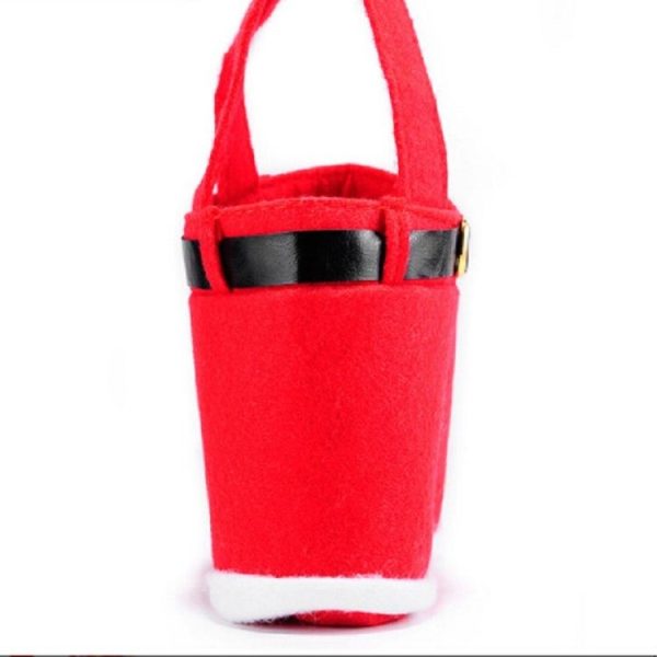 Santa Claus Suspenders Pants Candy Bottle Gift Bag Decoration - Image 3