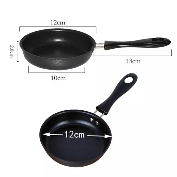 Mini Egg Frying Panpure Non-Stick Flat Bottom Pan Multicooker, Size: 12cm - Image 3