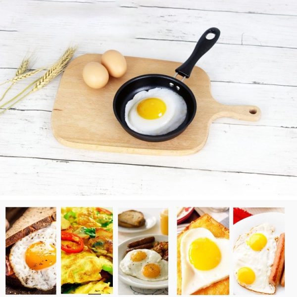 Mini Egg Frying Panpure Non-Stick Flat Bottom Pan Multicooker, Size: 12cm - Image 5