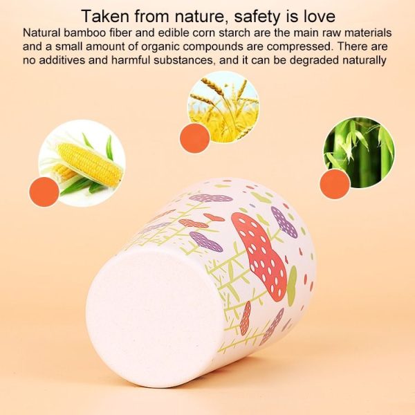 400ML Reusable Bamboo Fibre Coffee Cups Silicone Eco Friendly Travel Coffee Mugs (Blue) - Image 3