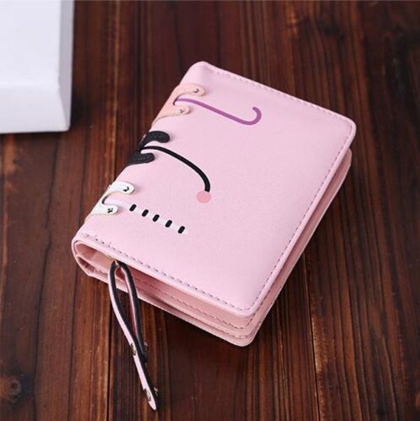 Cartoon Cat Cute Lady Wallet Card Pocket Coin Purse (Royal Blue) - Image 5