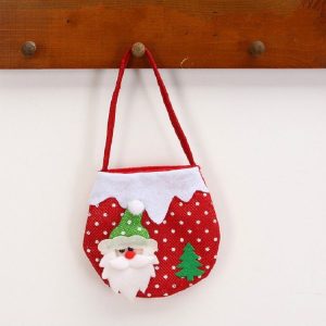 2 PCS Christmas Gift Bag Candy Bag Christmas Tree Pendant Christmas Decoration (Old Man)
