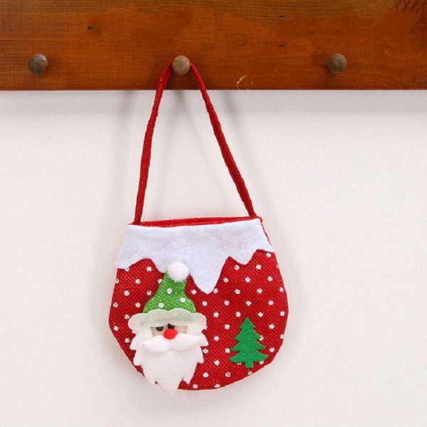 2 PCS Christmas Gift Bag Candy Bag Christmas Tree Pendant Christmas Decoration (Old Man)