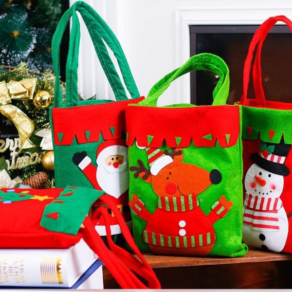 Christmas Portable Candy Dessert Gift Bag Party Home Decoration (Christmas Tree) - Image 4